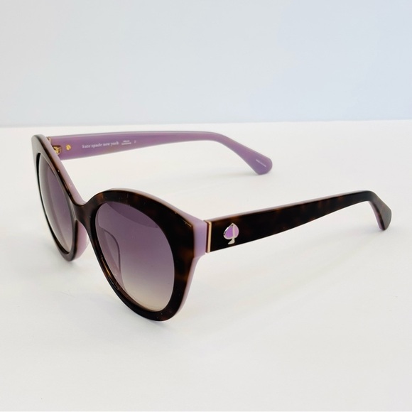 Kate Spade Karleigh/S 51mm Cat Eye Tortoise Sunglasses Havana/Plum New with case main image 6